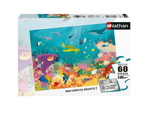 Puzzle enfant Nathan Animaux des océans 60 pièces État correct - N/A reconditionné disponible sur Fnac
