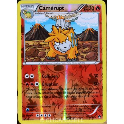 carte Pokémon 13/122 Camérupt 130 PV - REVERSE XY - Rupture Turbo NEUF FR État correct - Pokémon reconditionné disponible sur Fnac