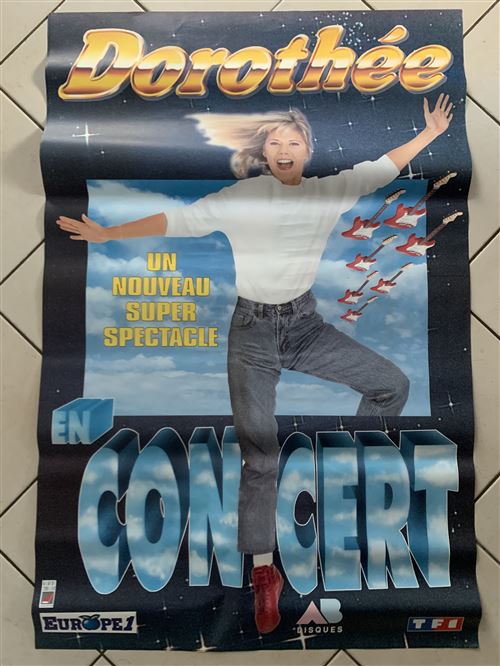Dorothée - En Concert - Année 1990 - 80x120cm - Affiche État correct - N/A reconditionné disponible sur Fnac