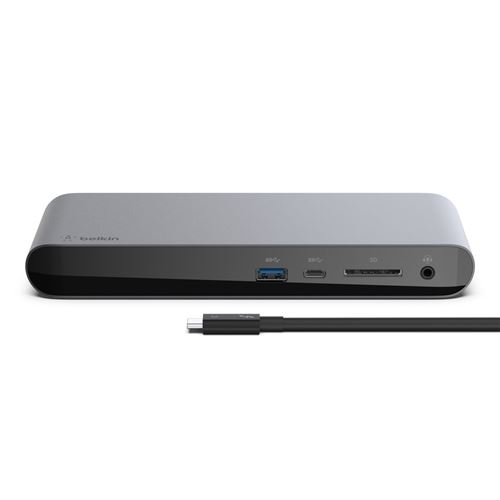 Station d'accueil Belkin Thunderbolt 3 Dock Pro Gris anthracite État correct - Belkin reconditionné disponible sur Fnac