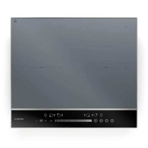 Klarstein DualTone Flex Table de cuisson à induction 60 cm Zone flex Plaque de cuisson  Affichage LED 7200 W Argent État correct - N/A reconditionné disponible sur Fnac