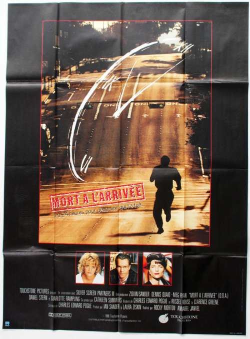 Mort à l'arrivée - 1988 - Dennis Quaid, Meg Ryan - 116x158cm - Affiche de cinéma originale pliée État correct - N/A reconditionné disponible sur Fnac