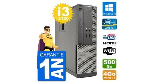 Acheter Pc dell optiplex 3010 sff i3-2120 ram 4go disque dur 500go hdmi windows 10 wifi État correct - 209,00 € Pc dell optiplex 3010 sff i3-2120 ram 4go disque dur 500go hdmi windows 10 wifi État correct - N/A reconditionné disponible sur Fnac