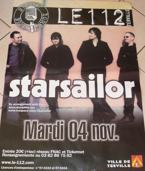 Acheter STARSAILOR - 70x100 cm - AFFICHE / POSTER État correct - 17,99 € STARSAILOR - 70x100 cm - AFFICHE / POSTER État correct - N/A reconditionné disponible sur Fnac