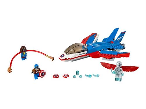 LEGO Marvel Super Heroes 76076 - Captain America Jet Pursuit État correct - Lego reconditionné disponible sur Fnac
