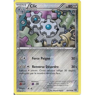 Carte Pokemon - XY11 - Offensive Vapeur - Clic - PV 80 - 72/114 - Holo Reverse - VF État correct - Asmodee reconditionné disponible sur Fnac