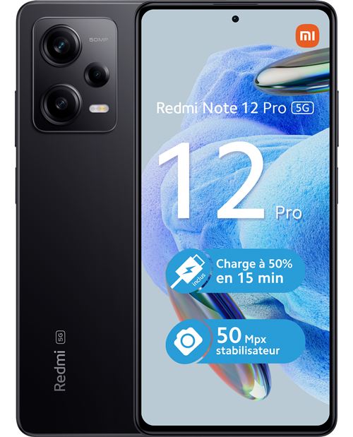 Acheter Smartphone Xiaomi Redmi Note 12 Pro 6,67"" 5G Double nano SIM 128 Go Noir État correct - 169,90 € Smartphone Xiaomi Redmi Note 12 Pro 6,67"" 5G Double nano SIM 128 Go Noir État correct - Xiaomi reconditionné disponible sur Fnac