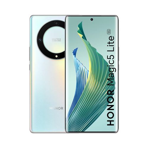 Acheter Smartphone Honor Magic5 Lite 6.67"" 5G Double nano SIM 128 Go Argent État correct - 156,00 € Smartphone Honor Magic5 Lite 6.67"" 5G Double nano SIM 128 Go Argent État correct - Honor reconditionné disponible sur Fnac