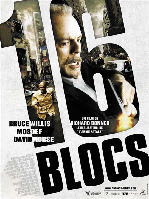 Affiche de Cinéma Originale - 16 Blocks - 2006 - Bruce Willis - 116x158cm État correct - N/A reconditionné disponible sur Fnac