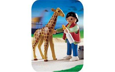 Playmobil - 3253 - Gardienne de Zoo et Girafon État correct - Playmobil reconditionné disponible sur Fnac
