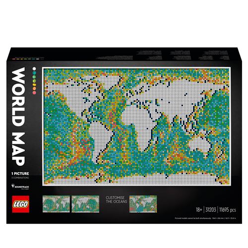 Acheter LEGO® Art 31203 La Carte du Monde État correct - 941,35 € LEGO® Art 31203 La Carte du Monde État correct - reconditionné disponible sur Fnac