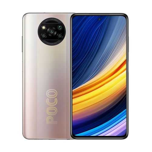 Xiaomi POCO X3 Pro - 4G smartphone - double SIM - RAM 6 Go / Mémoire interne 128 Go - microSD slot - 6.67"" - 2400 x 1080 pixels (120 Hz) - 4x caméras arrière 48 MP, 8 MP, 2 MP, 2 MP - front camera 20 MP - bronze métallisé État correct - N/A reconditionné disponible sur Fnac