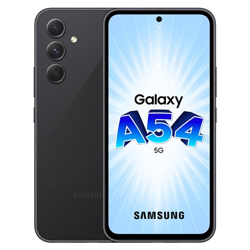 Smartphone Samsung Galaxy A54 6,4"" 5G Nano SIM 128 Go Noir État correct - Samsung reconditionné disponible sur Fnac