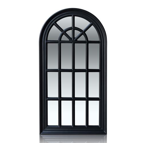 Miroir - Casa Chic by Blumfeldt - fenêtre de style français Savile - 86 x 46 cm - Noir État correct - N/A reconditionné disponible sur Fnac