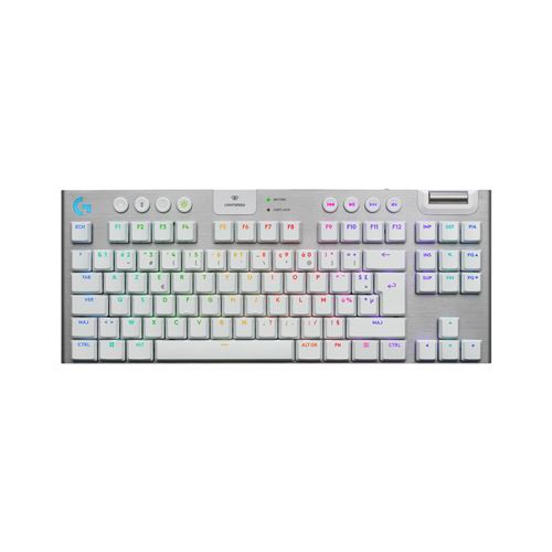 Acheter Clavier gaming mécanique sans fil ultra-plat Azerty Logitech G915 X Lightspeed TKL Tactile Blanc État correct - 149,52 € Clavier gaming mécanique sans fil ultra-plat Azerty Logitech G915 X Lightspeed TKL Tactile Blanc État correct - Logitech reconditionné disponible sur Fnac