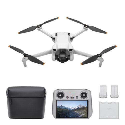 Drone Dji Mini 3 Fly More Combo avec radiocommande smart controller Gris - État correct DJI sur Fnac