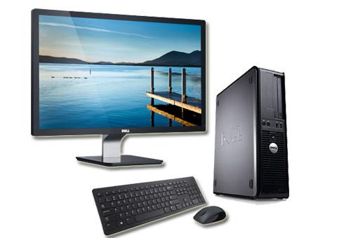 Ordinateur Dell Optiplex 780 Desktop + Ecran 22' - Gris - Intel Core Duo E5300 / 2.60 GHz - RAM 2 Go - HDD 160 Go - DVD - Gigabit Ethernet - Windows 7 Professionnel État correct - Dell reconditionné disponible sur Fnac