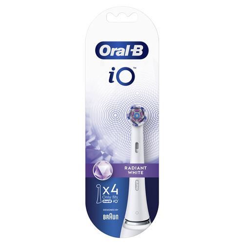 Acheter Pack de 4 brossettes Oral-B iO Radiant White Blanc État correct - 37,99 € Pack de 4 brossettes Oral-B iO Radiant White Blanc État correct - Oral-B reconditionné disponible sur Fnac
