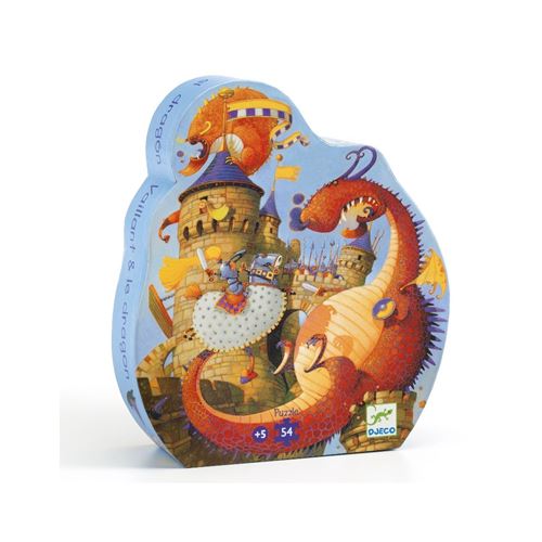 Puzzle 54 pièces Djeco Vaillant et le dragon État correct -  reconditionné disponible sur Fnac