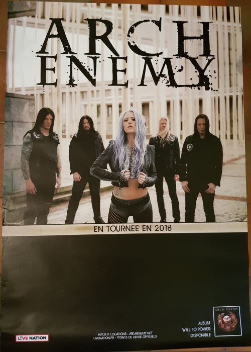 Arch Enemy - En tournée 2018 - AFFICHE État correct - N/A reconditionné disponible sur Fnac
