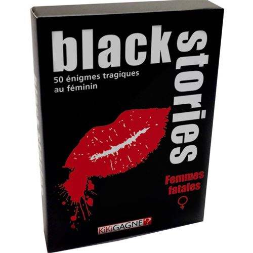 Acheter Jeu de société Iello Black Stories Femmes fatales État correct - 16,90 € Jeu de société Iello Black Stories Femmes fatales État correct - Iello reconditionné disponible sur Fnac