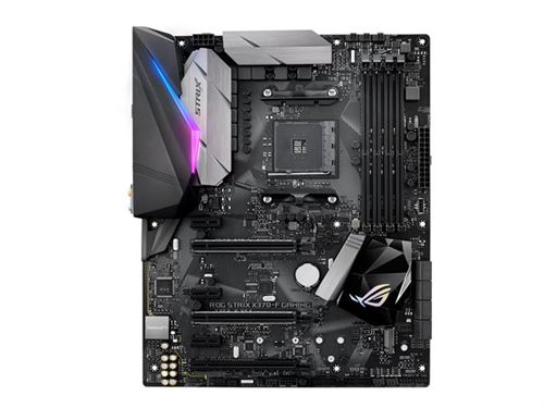 ASUS ROG STRIX X370-F GAMING - Carte-mère - ATX - Socket AM4 - AMD X370 Chipset - USB 3.1 Gen 1, USB-C Gen2, USB 3.1 Gen 2 - Gigabit LAN - carte graphique embarquée (unité centrale requise) - audio HD (8 canaux) État correct - Asus reconditionné disponible sur Fnac