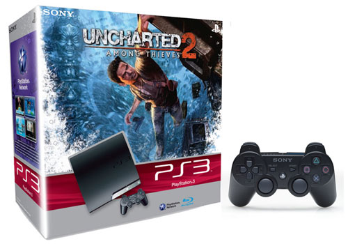 Console PS3 Slim 250 Go Sony + Uncharted 2 : Among Thieves + manette Sony Dual Shock 3 État correct - Sony reconditionné disponible sur Fnac