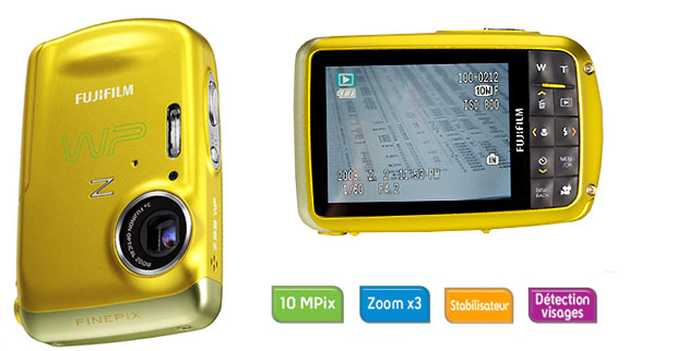 Fujifilm FinePix Z33 WP (étanche) Jaune État correct - Fujifilm reconditionné disponible sur Fnac