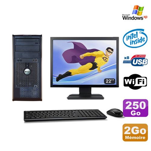 Acheter Pc tour dell optiplex 360 mt e7400 2.8ghz 2go 250go dvd wifi xp ecran 22' État correct - 279,00 € Pc tour dell optiplex 360 mt e7400 2.8ghz 2go 250go dvd wifi xp ecran 22' État correct - Dell reconditionné disponible sur Fnac