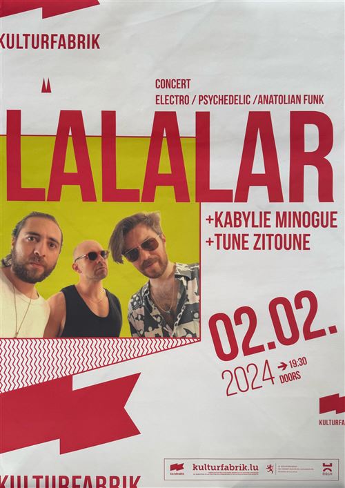 Affiche - LALALAR - Concert Luxembourg 2024 - 60x80cm État correct - N/A reconditionné disponible sur Fnac