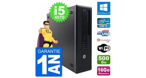 Pc hp prodesk 600 g1 sff intel i5-4570 ram 16go disque 500go windows 10 wifi État correct - N/A reconditionné disponible sur Fnac