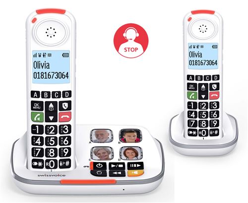 Acheter Téléphone sans fil Swissvoice Xtra 2355 Duo Blanc État correct - 59,99 € Téléphone sans fil Swissvoice Xtra 2355 Duo Blanc État correct - Swissvoice reconditionné disponible sur Fnac
