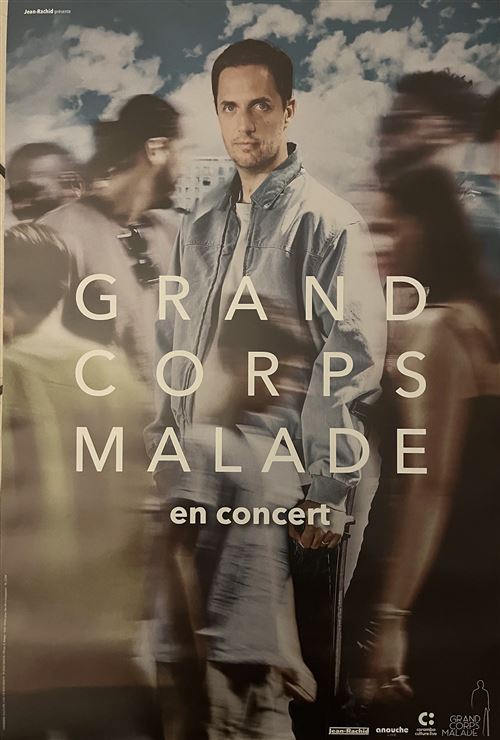 Affiche - Grand Corps Malade - En Concert 2023 - 40x60cm État correct - N/A reconditionné disponible sur Fnac