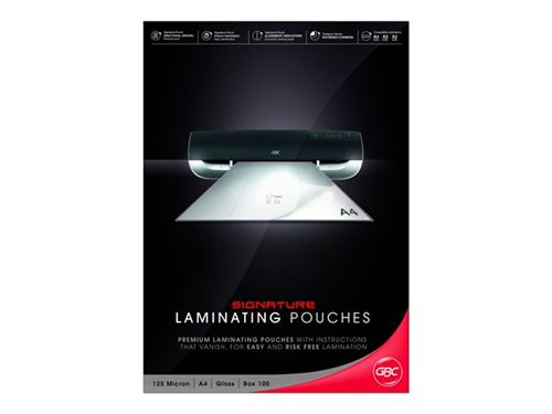GBC Ibico Designer Signature - Pack de 100 - limpide - 222 x 310 mm pochettes de stratification haute brillance État correct - N/A reconditionné disponible sur Fnac