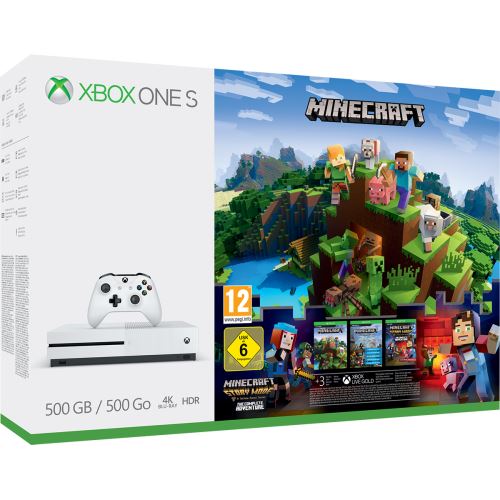 Pack Console Microsoft Xbox One S 500 Go Minecraft + 3M Live État correct - Microsoft reconditionné disponible sur Fnac
