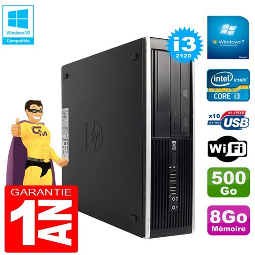 Pc hp compaq pro 6300 sff i3-2120 ram 8go disque 500go graveur dvd wifi w7 État correct - Hewlett-Packard reconditionné disponible sur Fnac