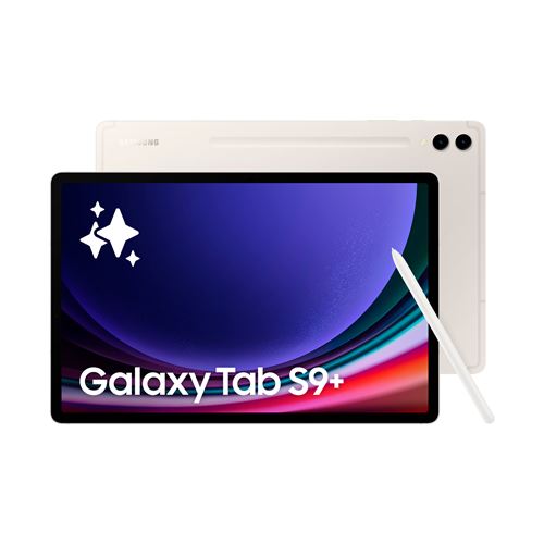 Tablette tactile Samsung Galaxy Tab S9+ 12.4"" Wifi 256 Go Crème État correct - Samsung reconditionné disponible sur Fnac