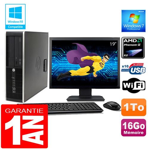 Pc hp compaq 6005 pro sff amd phenom ii ram 16go disque 1 to wifi w7 ecran 19' État correct - Hewlett-Packard reconditionné disponible sur Fnac
