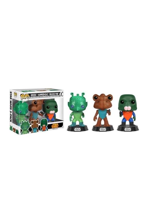 Acheter 3 Figurines Funko Pop! Star Wars: Greedo, Hammerhead, Walrus Man - Exclusive État correct - 29,39 € 3 Figurines Funko Pop! Star Wars: Greedo, Hammerhead, Walrus Man - Exclusive État correct - Funko reconditionné disponible sur Fnac