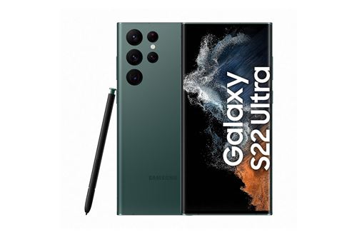 Smartphone Samsung Galaxy S22 Ultra 6.8"" Double SIM 5G 12 Go RAM 256 Go Vert État correct - Samsung reconditionné disponible sur Fnac