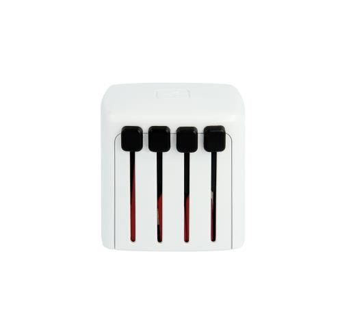 SKROSS World USB Charger - Adaptateur secteur - 2400 mA - 2 connecteurs de sortie (2 x USB) - blanc - Mondial État correct - Skross reconditionné disponible sur Fnac