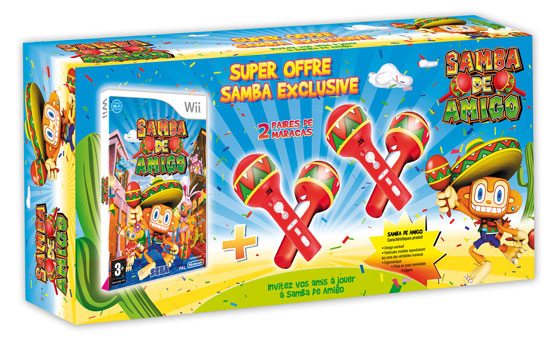 Sega Pack de 2 paires maracas + Samba De Amigo Wii État correct - Sega reconditionné disponible sur Fnac