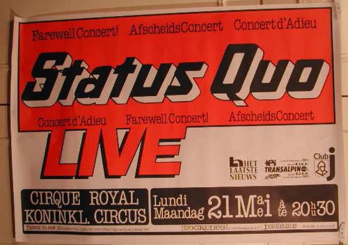 Acheter Status Quo - 70x100 cm - AFFICHE / POSTER État correct - 28,99 € Status Quo - 70x100 cm - AFFICHE / POSTER État correct - N/A reconditionné disponible sur Fnac