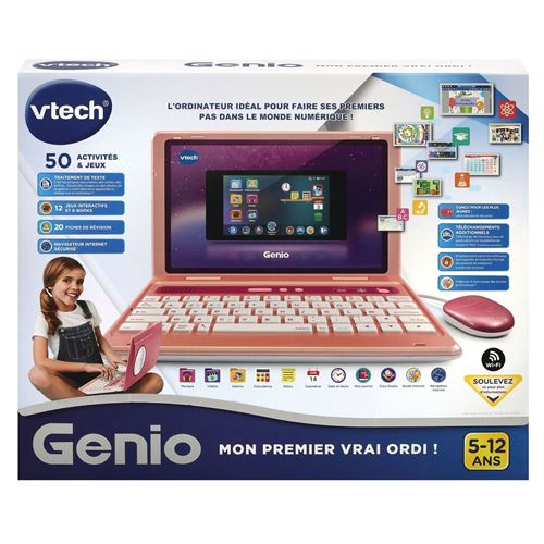 Ordinateur éducatif Vtech Genio Mon premier vrai ordinateur Rose État correct - VTech reconditionné disponible sur Fnac
