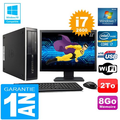 Acheter Pc hp compaq 8300 sff core i7-2600 ram 8go disque 2 to wifi w7 ecran 22' État correct - 379,00 € Pc hp compaq 8300 sff core i7-2600 ram 8go disque 2 to wifi w7 ecran 22' État correct - Hewlett-Packard reconditionné disponible sur Fnac