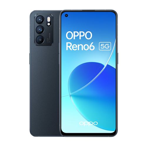 Smartphone Oppo Reno 6 6,43"" 5G 128 Go Double SIM Noir État correct - Oppo reconditionné disponible sur Fnac