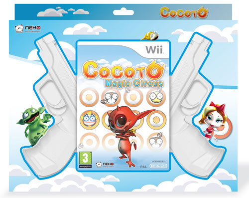 Cocoto Magic Circus + 2 guns Bigben pour Wii État correct - Bigben Access reconditionné disponible sur Fnac