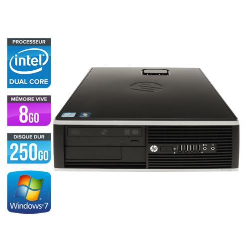 Unité centrale HP Elite 8200 SFF - Noir - Intel Pentium G840 / 2.80 GHz - RAM 8 Go - HDD 250 Go - DVD - Gigabit Ethernet - Windows 7 Professionnel État correct - Hewlett-Packard reconditionné disponible sur Fnac