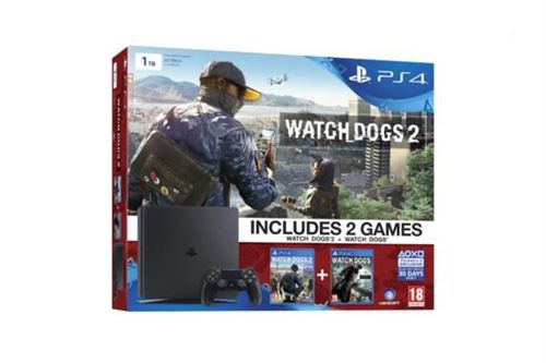 Acheter Console Sony PS4 Slim 1To + Watch Dogs + Watch Dogs 2 État correct - 425,87 € Console Sony PS4 Slim 1To + Watch Dogs + Watch Dogs 2 État correct - Sony reconditionné disponible sur Fnac