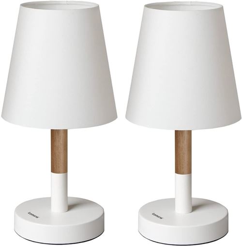 Acheter tomons (Une Paire) Lampe de Chevet ou de Table en Bois, Abat-Jour en Tissu, Lampe LED pour Chambre, Salon, Dortoir, Studio, Café - Blanc État correct - 25,99 € tomons (Une Paire) Lampe de Chevet ou de Table en Bois, Abat-Jour en Tissu, Lampe LED pour Chambre, Salon, Dortoir, Studio, Café - Blanc État correct - N/A reconditionné disponible sur Fnac